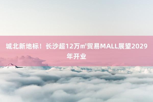 城北新地标！长沙超12万㎡贸易MALL展望2029年开业